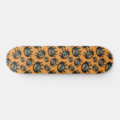 Funny Eyes Pattern Skateboard (Horizontal)