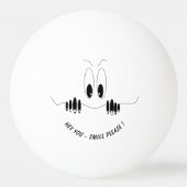 Funny Eyes Pong Ball Smile - Benutzerdefinierter T Tischtennisball (Vorderseite)