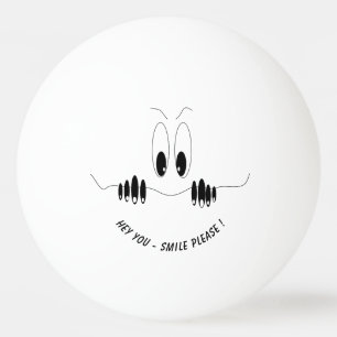 Funny Eyes Pong Ball Smile - Benutzerdefinierter T Tischtennisball
