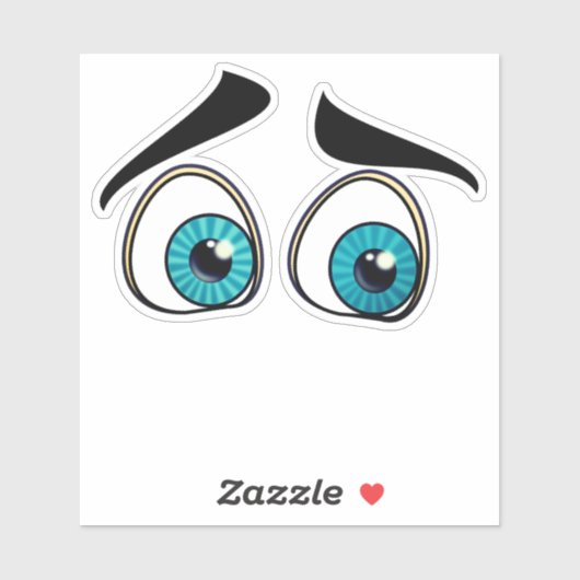 Funny Eyes Sticker (Blatt)