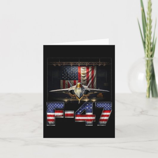 Funny F47 Fighter Jet Trump Karte (Vorderseite)