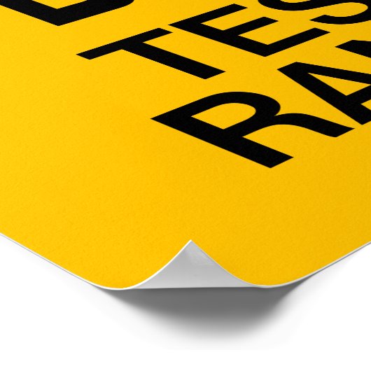 Funny F-Bomb-Warnzeichen Poster (Ecke)