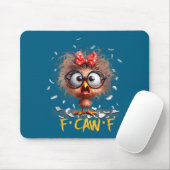 Funny F-caw-f Black Crow Fcawf Humor Quote Bird Sh Mousepad (Mit Mouse)