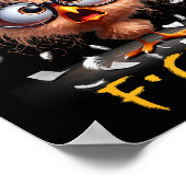 Funny F-caw-f Black Crow Fcawf Humor Quote Bird Sh Poster (Ecke)