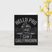 Funny F Caw F Boxing Crow Karte (Gelbe Blume)