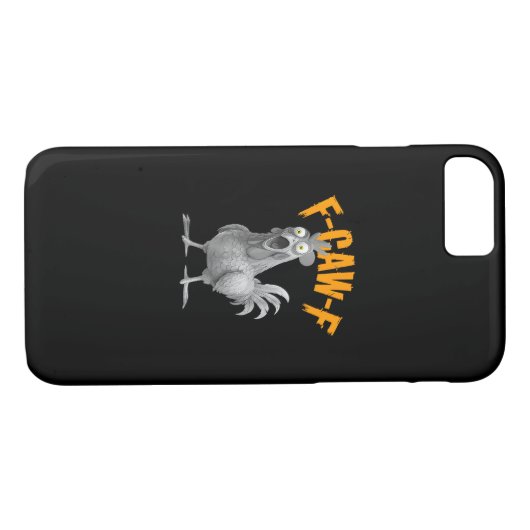 Funny F Caw F Chicken Classic Retro Style Case-Mate iPhone Hülle (Rückseite (Horizontal))