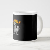 Funny F Caw F Chicken Classic Retro Style Jumbo-Tasse (Vorderseite Rechts)