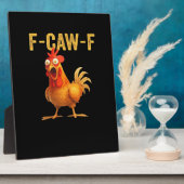 Funny F Caw F Chicken Creative Casual Design Fotoplatte (Seite)