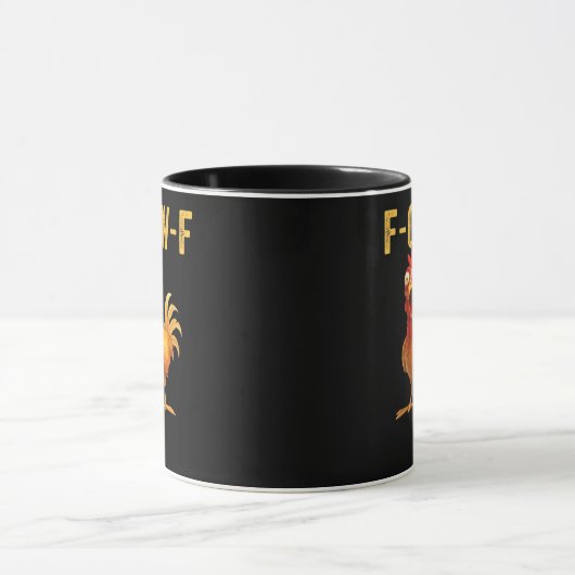 Funny F Caw F Chicken Creative Casual Design Tasse (Zentrum)