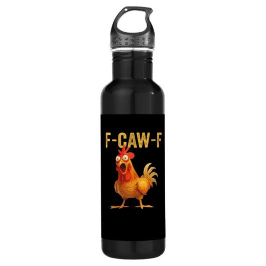 Funny F-Caw-F Chicken Creative Casual Edelstahlflasche (Vorderseite)