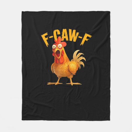 Funny F-Caw-F Chicken F-Caw-F Chicken Classic Cool Fleecedecke (Vorderseite)