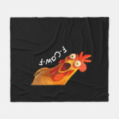 Funny F-Caw-F Chicken F-Caw-F Chicken Creative Cas Fleecedecke (Vorderseite (Horizontal))