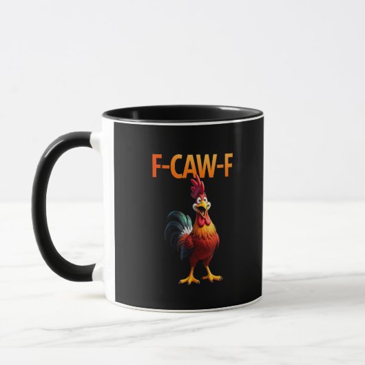 Funny F-Caw-F Chicken F-Caw-F Chicken Gothic Vinta Tasse (Links)