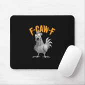 Funny F-Caw-F Chicken F-Caw-F Chicken Retro Classi Mousepad (Mit Mouse)