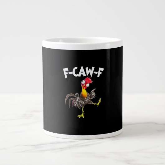 Funny F-Caw-F Chicken FCAWF Chicken Jumbo-Tasse (Vorderseite)