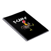 Funny F-Caw-F Chicken FCAWF Chicken Notizblock (Rechte Seite)