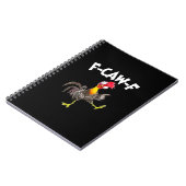 Funny F-Caw-F Chicken FCAWF Chicken Notizblock (Linke Seite)