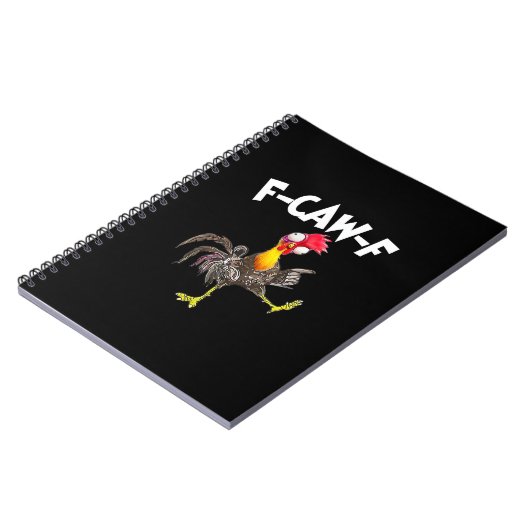 Funny F-Caw-F Chicken FCAWF Chicken Notizblock (Linke Seite)