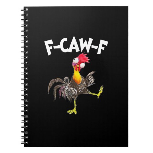 Funny F-Caw-F Chicken FCAWF Chicken Notizblock (Vorderseite)