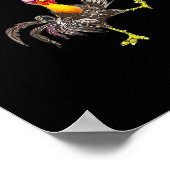 Funny F-Caw-F Chicken FCAWF Chicken Poster (Ecke)