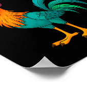 Funny F-caw-f Chicken Fcawf Chicken Poster (Ecke)