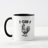 Funny F-Caw-F Chicken Graphic Sarcastic Bird Tasse (Links)