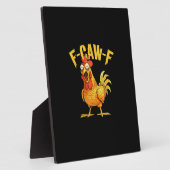 Funny F-Caw-F Chicken – Hilarious Crow Graphic Hum Fotoplatte (Seite)