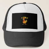 Funny F-Caw-F Chicken – Hilarious Crow Graphic Hum Truckerkappe (Vorderseite)