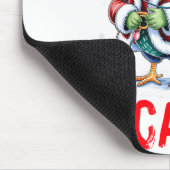 Funny F-caw-f Chicken Humor Santa Rooster Christma Mousepad (Ecke)