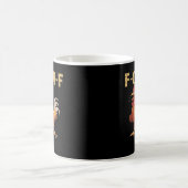 Funny F Caw F Chicken Retro Style Design Kaffeetasse (Mittel)