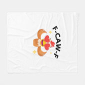 Funny F-Caw-F Classic Fleecedecke (Vorderseite (Horizontal))