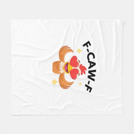Funny F-Caw-F Classic Fleecedecke (Vorderseite (Horizontal))