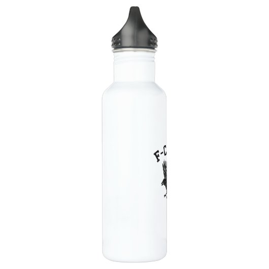 Funny F-Caw-F Crow Aesthetic Style Edelstahlflasche (Links)