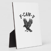 Funny F-Caw-F Crow Aesthetic Style Fotoplatte (Seite)