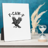 Funny F-Caw-F Crow Aesthetic Style Fotoplatte (Seite)