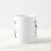 Funny F-Caw-F Crow Bird Raven Men Women Kaffeetasse (Mittel)
