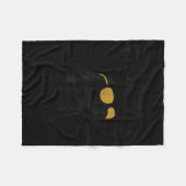 Funny F-caw-f Crow Fleecedecke (Vorderseite (Horizontal))