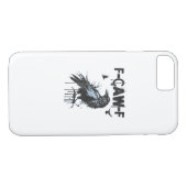 Funny F-Caw-F Crow Grunge Humor Graphic Case-Mate iPhone Hülle (Rückseite (Horizontal))
