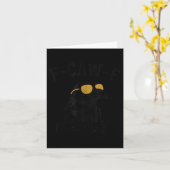 Funny F-caw-f Crow Karte (Gelbe Blume)