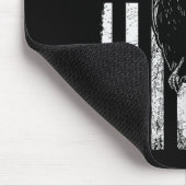 Funny F Caw F Crow mit US-Flagge Mousepad (Ecke)