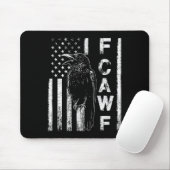 Funny F Caw F Crow mit US-Flagge Mousepad (Mit Mouse)