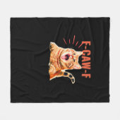 Funny F-Caw-F Graphic Sarcastic Trendy Unique Fleecedecke (Vorderseite (Horizontal))