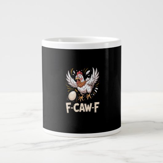 Funny F Caw F Hen Creative Casual Style Jumbo-Tasse (Vorderseite)