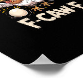 Funny F Caw F Hen Creative Casual Style Poster (Ecke)