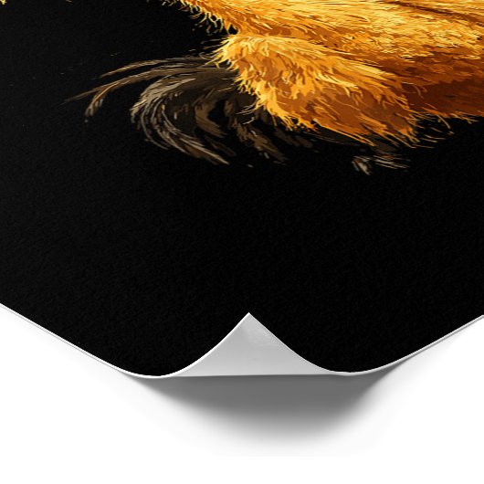 Funny F-caw-f Hühnchen, Fcawf Hühnchen Poster (Ecke)