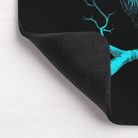 Funny F-Caw-F Humor Crow Gothic Mousepad (Ecke)