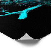 Funny F-Caw-F Humor Crow Gothic Poster (Ecke)