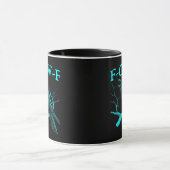 Funny F-Caw-F Humor Crow Gothic Tasse (Zentrum)