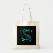 Funny F-Caw-F Humor Crow Gothic Tragetasche (Vorne)