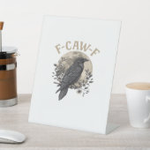 Funny F-Caw-F Raven Bird Saying Graphic Crow Essen Sockelschild (In SItu)